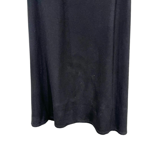 Bailey 44 Black Rouched Short Sleeve Knee Length Dress Spandex Rayon Blend Mediu - Picture 4 of 11